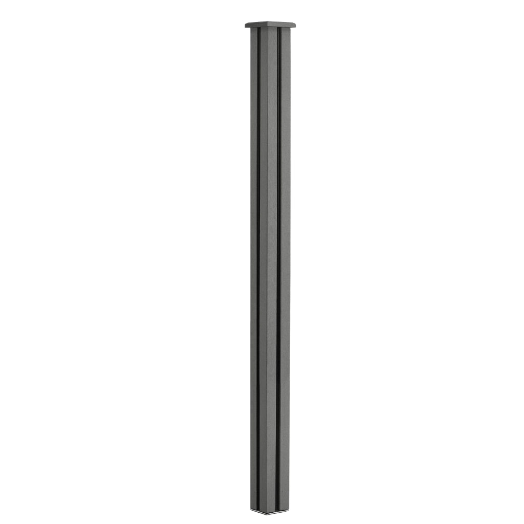 Recinzione in WPC per Giardino Staccionata Frangivista Alta 165 cm Lunga 314 cm Grigio NEU.HOLZ