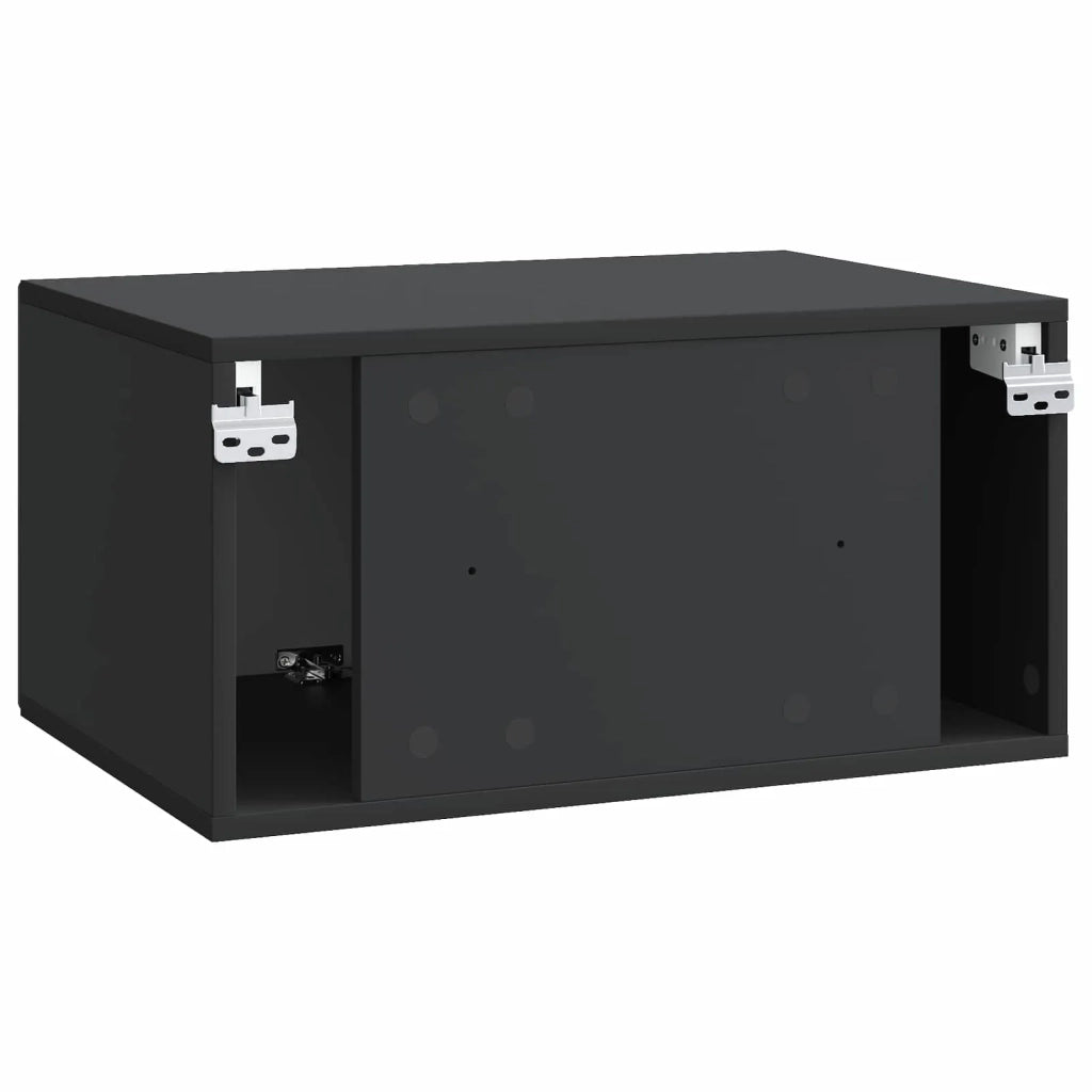 Mobile Porta TV da Muro Nero 59,5 x 41 x 30 cm