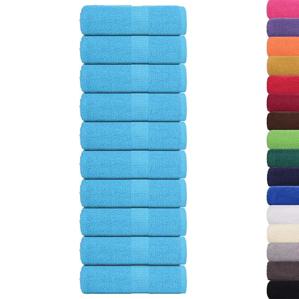 Asciugamani per ospiti FROGN 10 pz Turchese 30x50 cm 360 g/m² 136973