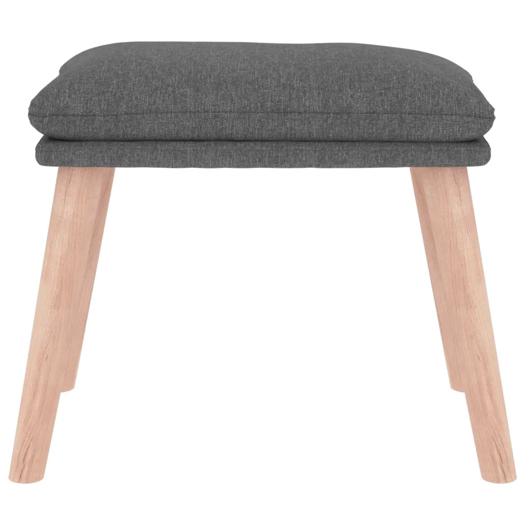 Poggiapiedi Grigio Chiaro 45x29,5x35 cm in Tessuto 341424