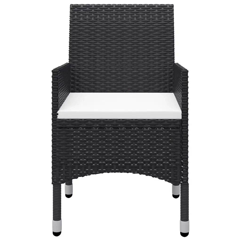Set Mobili da Pranzo per Giardino 11 pz Nero cod mxl 69254