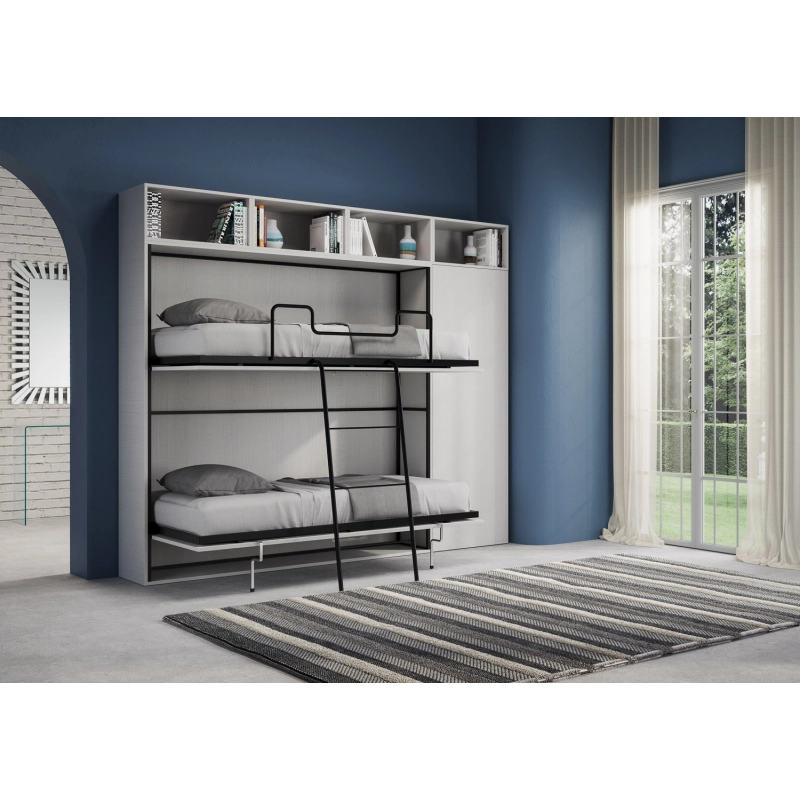Letto a scomparsa doppio orizzontale Kando composizioni - No,I