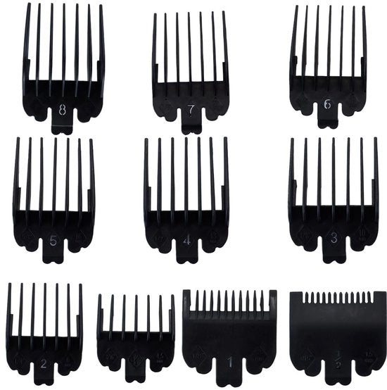 Set di 10 Protezioni per Tondeuse Professionali per Stile di Capelli