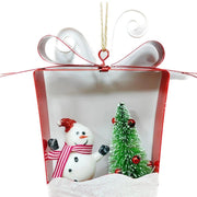 Trade Shop - Decorazione Natalizia Albero Di Natale Appendino Pupazzo Di Neve Dim. 12.5cm -