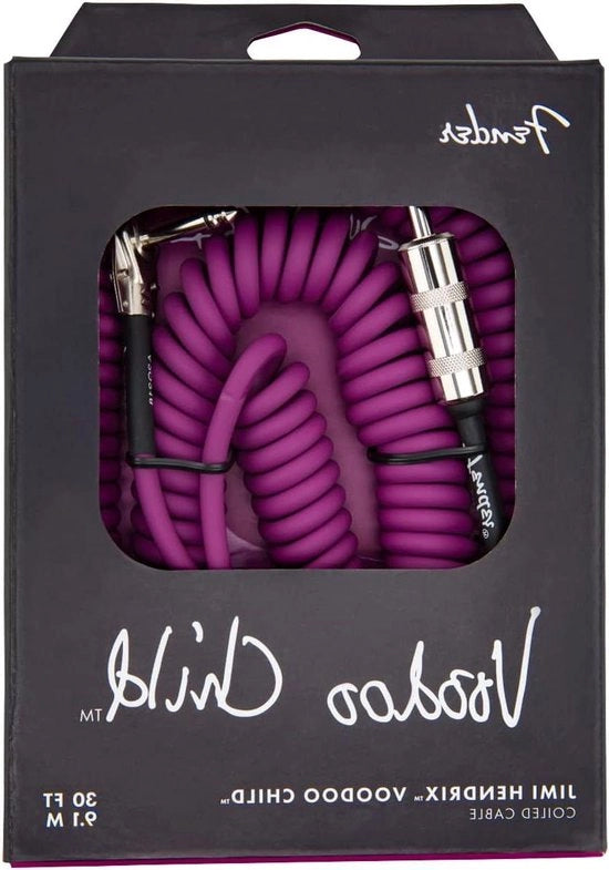 Cavo per strumenti Voodoo Child, 76 cm, violetto, inclinazione retta.