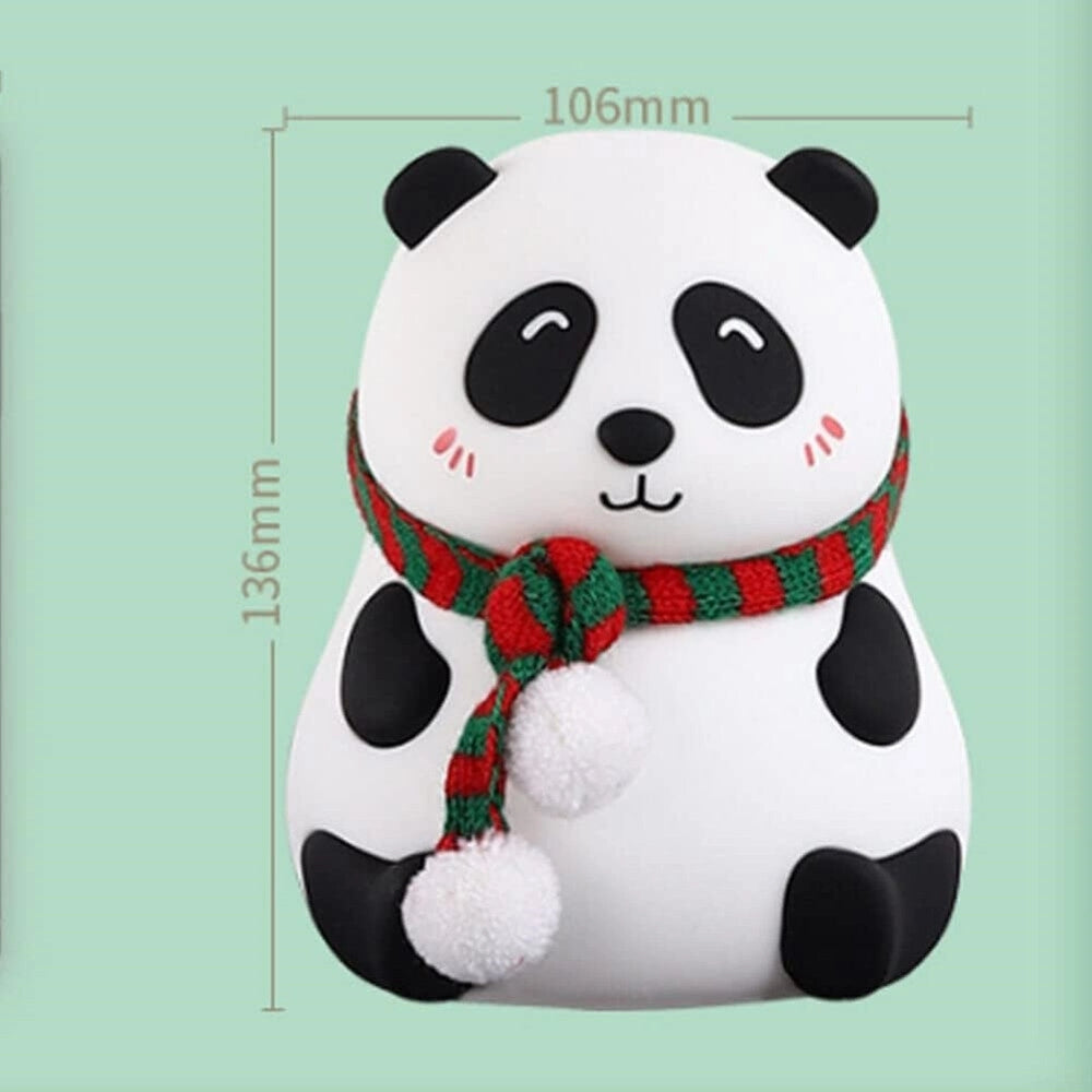 Trade Shop - Luce Notturna Panda Led Sensore Touch Lampada Da Tavolo Usb Ricaricabile Camera -