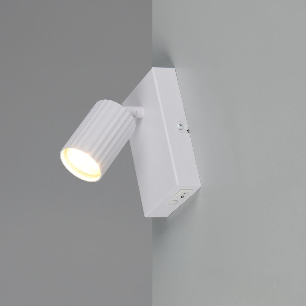 SPOT GU10 SOKA 15CM BIANCO RIGATO