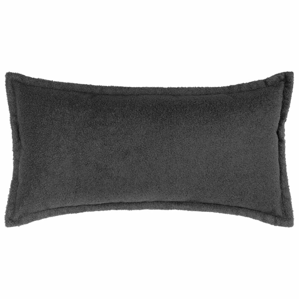 Federa 12 pz HOUTEN Grigio Scuro 40 x 80 cm Bouclé 918213