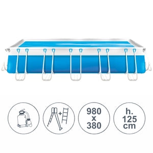 Piscina fuoriterra tubolari LAGUNA LARGE SENIOR 9,80x3,80 m - h.125 cm