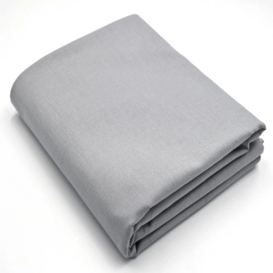 Tessuto di cotone 100%, venduto per metro, larghezza 240 cm, tessuto di cotone 100% Oeko-Tex Standard 100, colori omogenei per cucire (grigio, 100 cm)