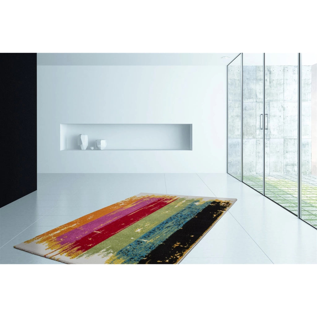 Tappeto moderno Caribbean multicolor a pelo corto