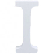 Trade Shop - Lettera I In Legno Bianco 11cm Decorazione Confettata Matrimoni Promessa Wedding -