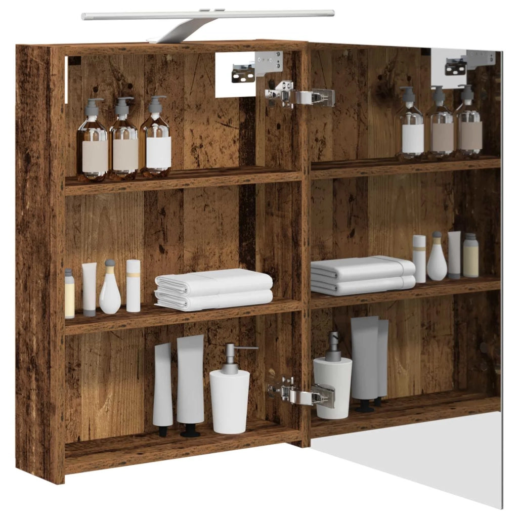 Mobiletto per specchio da bagno Legno vecchio 50 x 14,5 x 70 cm
