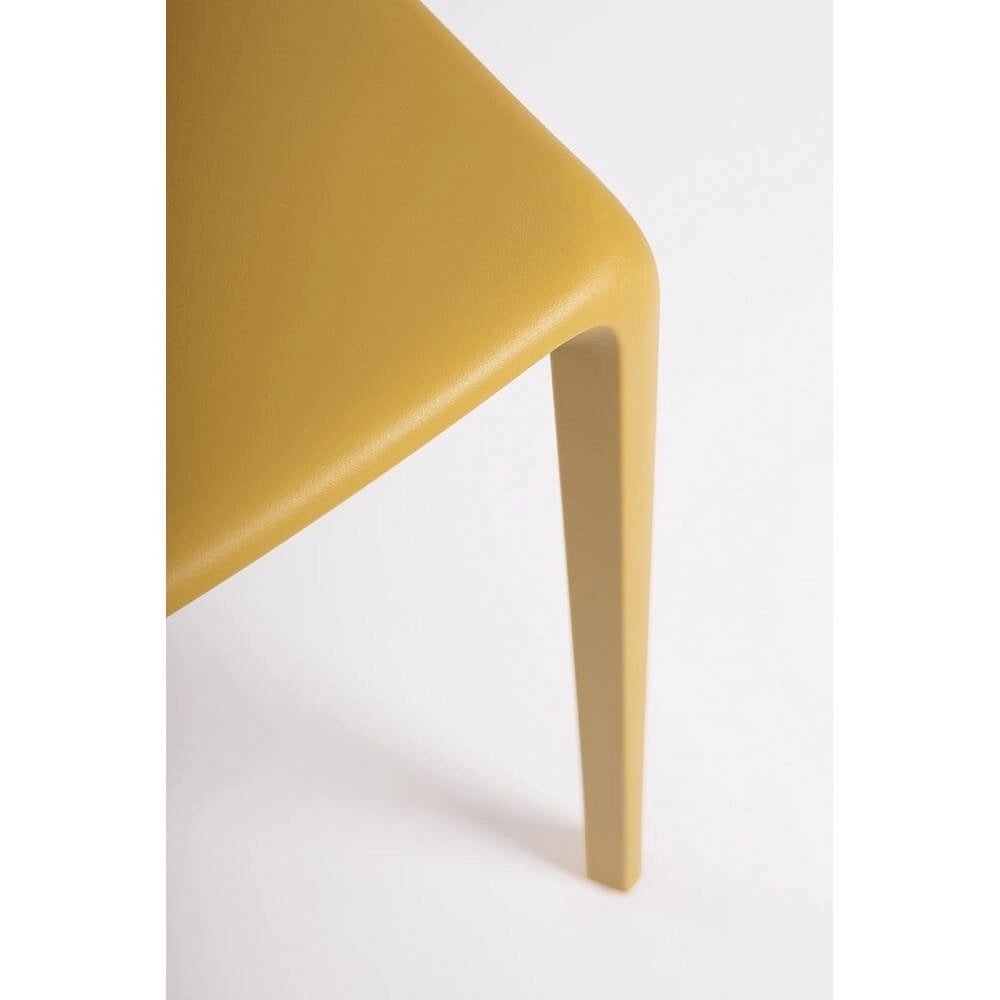 Set 4 Sedie Polipropilene Giallo Moderno da Esterno - CHLORIS