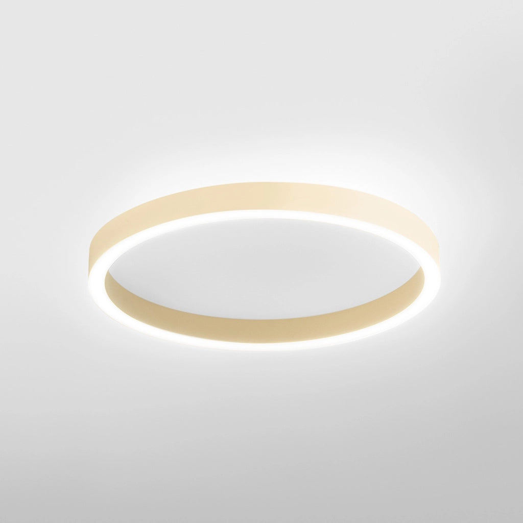 Lampada a Soffitto AELA P/M in Alluminio New Beige 50W+10W LED Integrato Biemissione 3100lm Dimmerabile Taglio Fase - Gealuce
