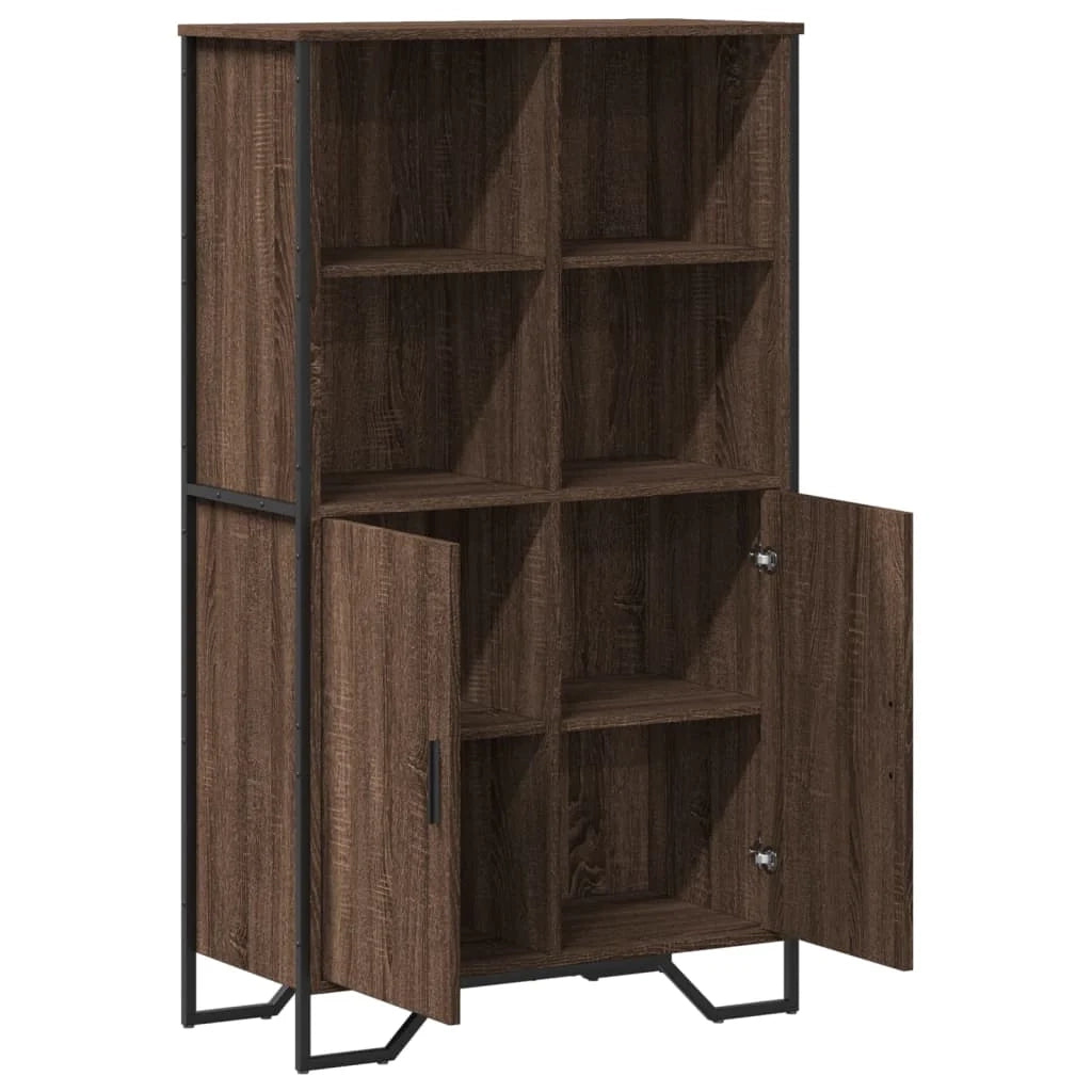Buffet credenza cassettiera mobiletto mobile contenitore organizer cucina soggiorno salotto alto 79,5 x 35,5 x 137,5 cm legno ingegnerizzato marrone 02_0033928