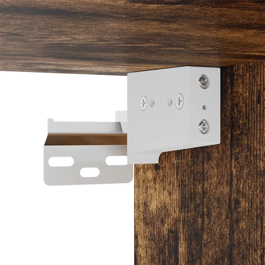 Armadio Rovere Fumo 100x32,5x35 cm in Legno Ingegnerizzato 815213