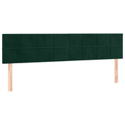 Testiera | Testata Verde Scuro 180x5x78/88 cm in Velluto