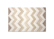 Tappeto Casa Bagno Cotone Spugna Morbida Antiscivolo Tono Su Tono Corner - 55x100 - Naturale