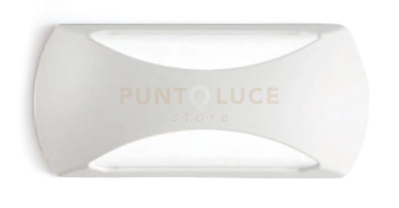 GPL252- APPLIQUE PER ESTERNI BIANCO A LED 4000K 1050LM 12W 23CM BIEMISSIONE