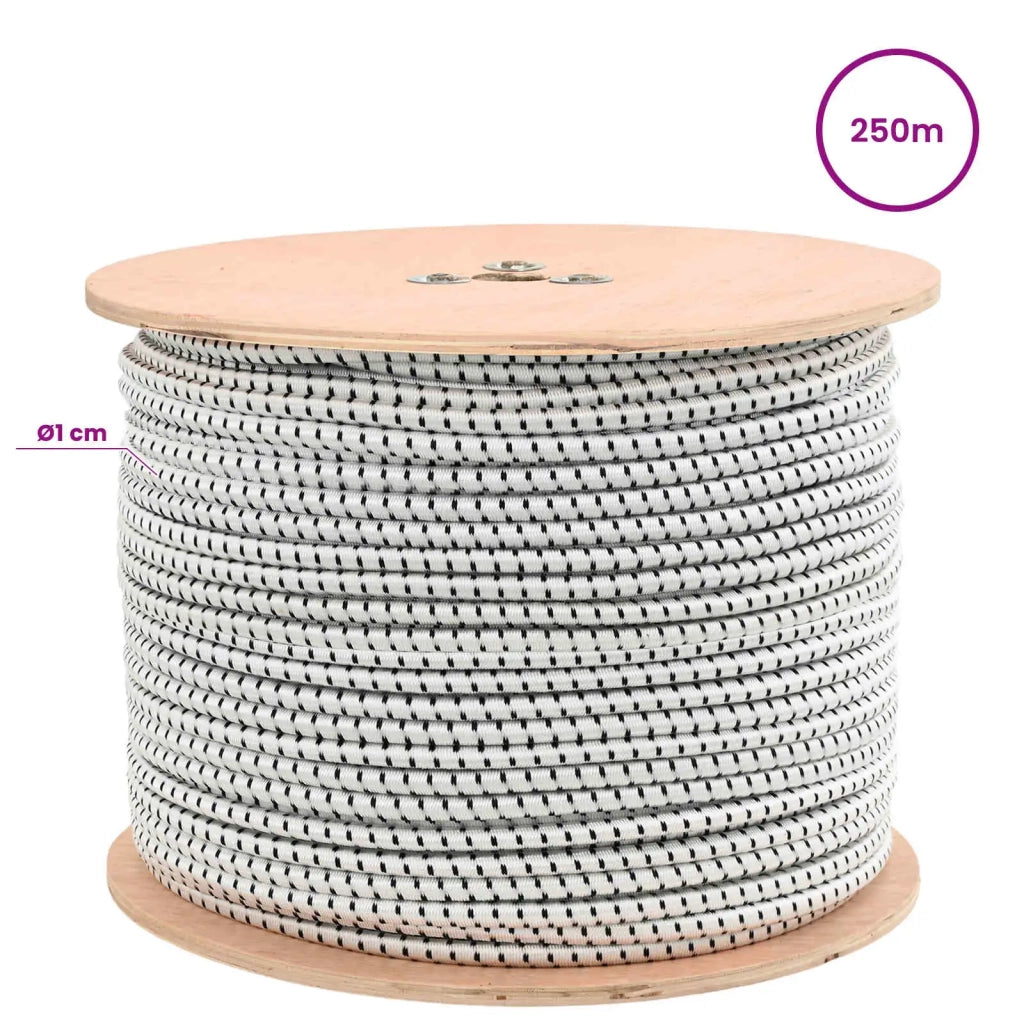 Corde Bungee 10 mm Nero e Bianco PP e gomma 42047653
