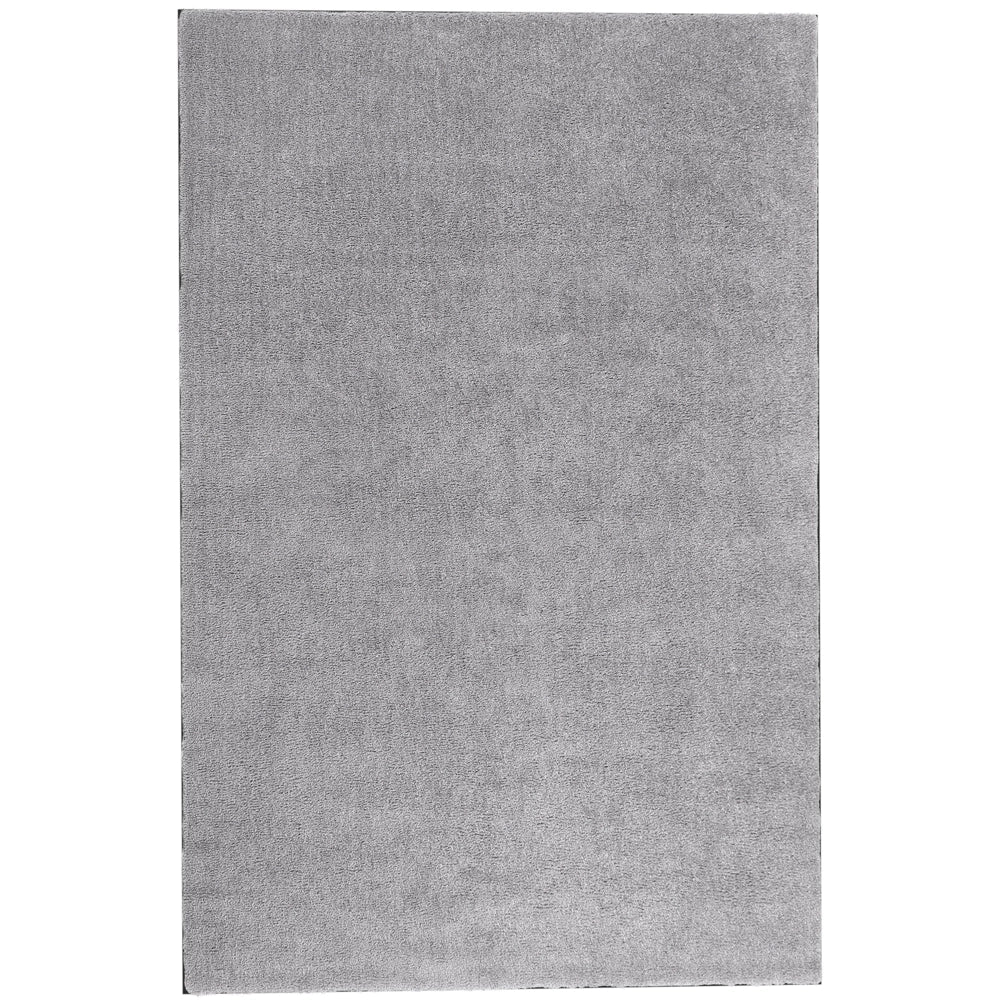 Tappeto Shaggy Grigio Chiaro 200 x 300 cm Moderno Tappeto Rettangolare Trapuntato a Pelo Lungo