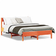 Letto senza Materasso Marrone Cera 120x200 cm in Legno di Pino 842653
