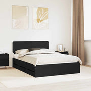 Struttura del letto Nero 140 x 190 cm Legno ingegnerizzato 3412186