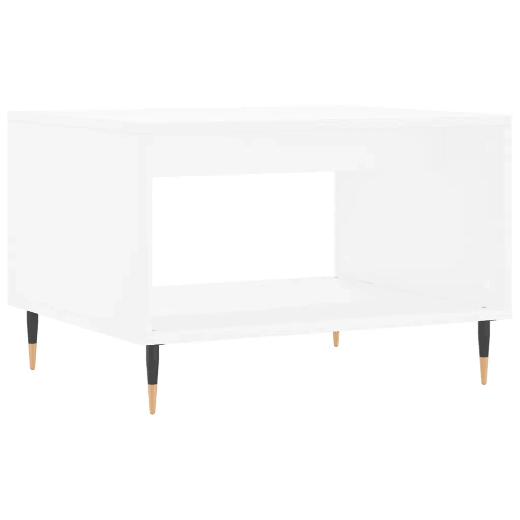 Tavolino da Salotto Bianco 60x50x40 cm in Legno Multistratocod mxl 103552