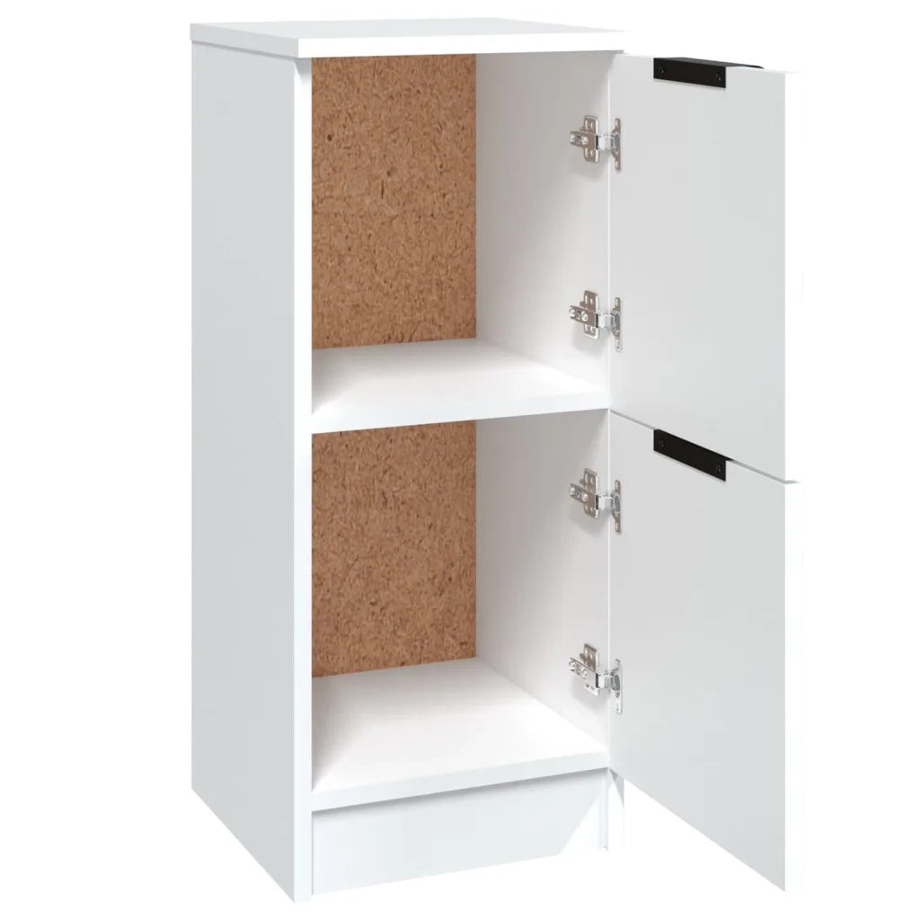 Credenze 2 pz Bianche 30x30x70 cm in Legno Multistrato 811170
