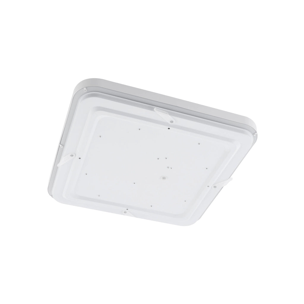 Plafoniera bagno quadrata 43,5 cm LED 32W 3000K bianca