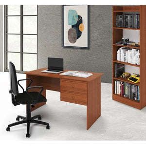 Scrivania Tiffany Noce antico con due cassetti h.76x119x64