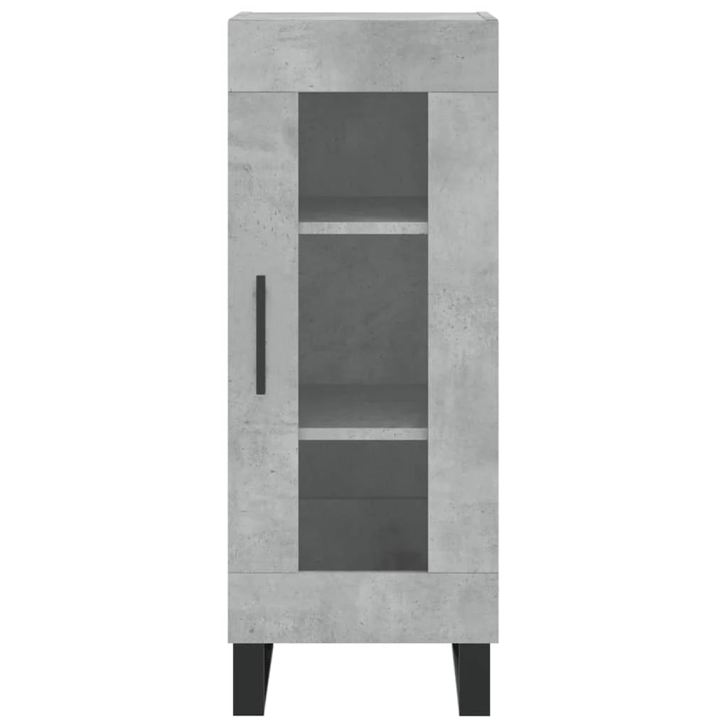 Buffet credenza cassettiera mobiletto mobile contenitore organizer cucina soggiorno salotto alto 34,5 x 34 x 180 cm legno ingegnerizzato grigio 02_0034378