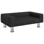 Divano | Divano da soggiorno | Sofa per Bambini Nero 70x45x26,5 cm in Velluto