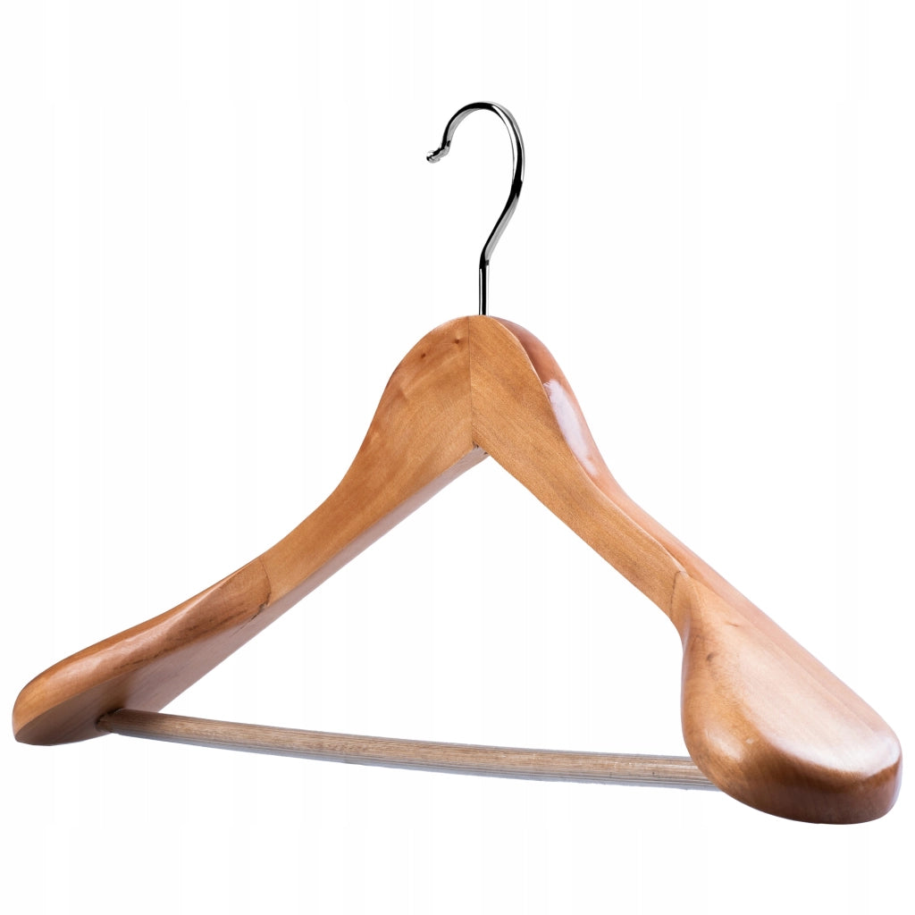 Grucce appendiabiti in legno KADAX, grucce per pantaloni per armadio, 6 pezzi