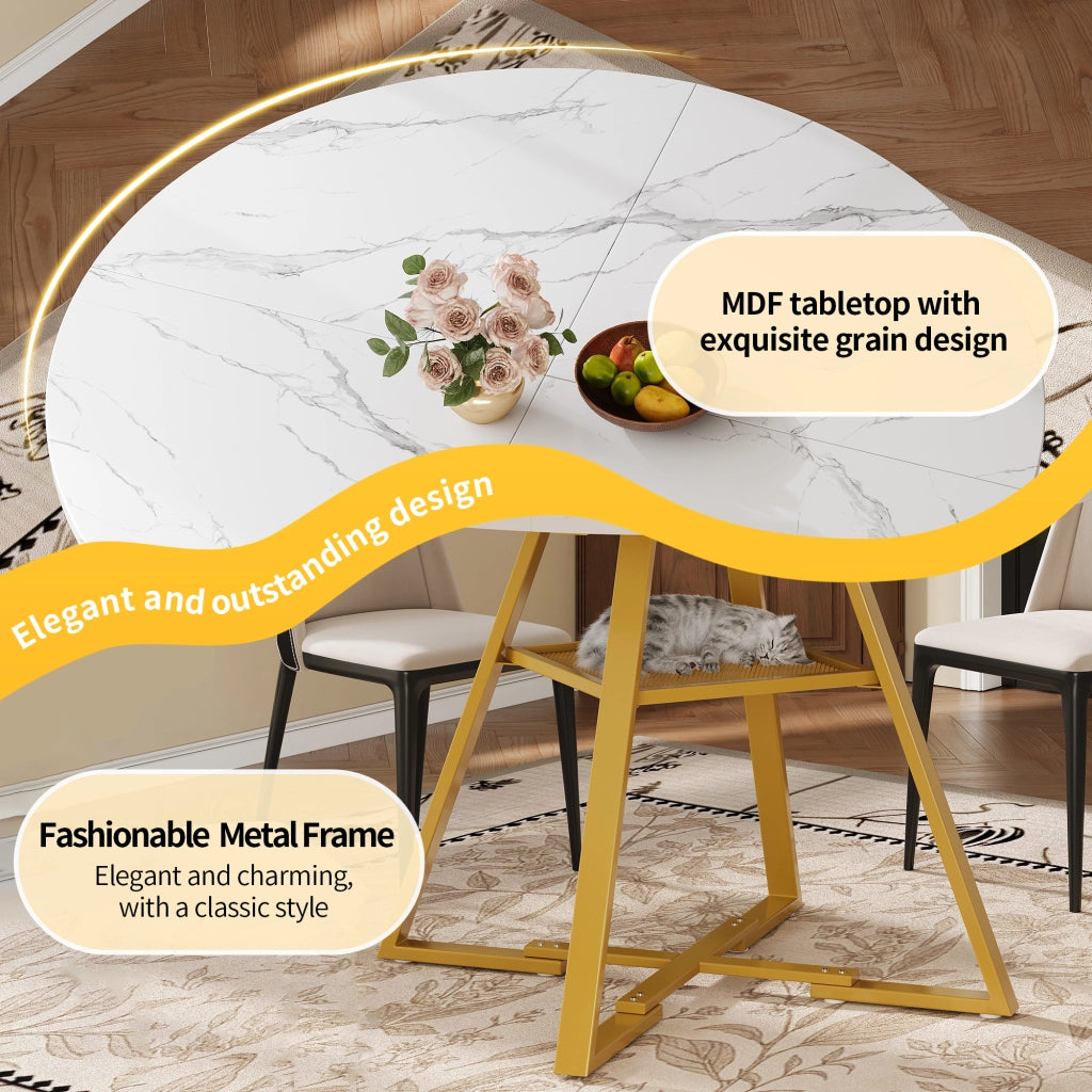 Set Tavolo da Pranzo Rotondo con 4 Sedie ¨C Xylo ¨C 120x120x75, Velluto Grigio