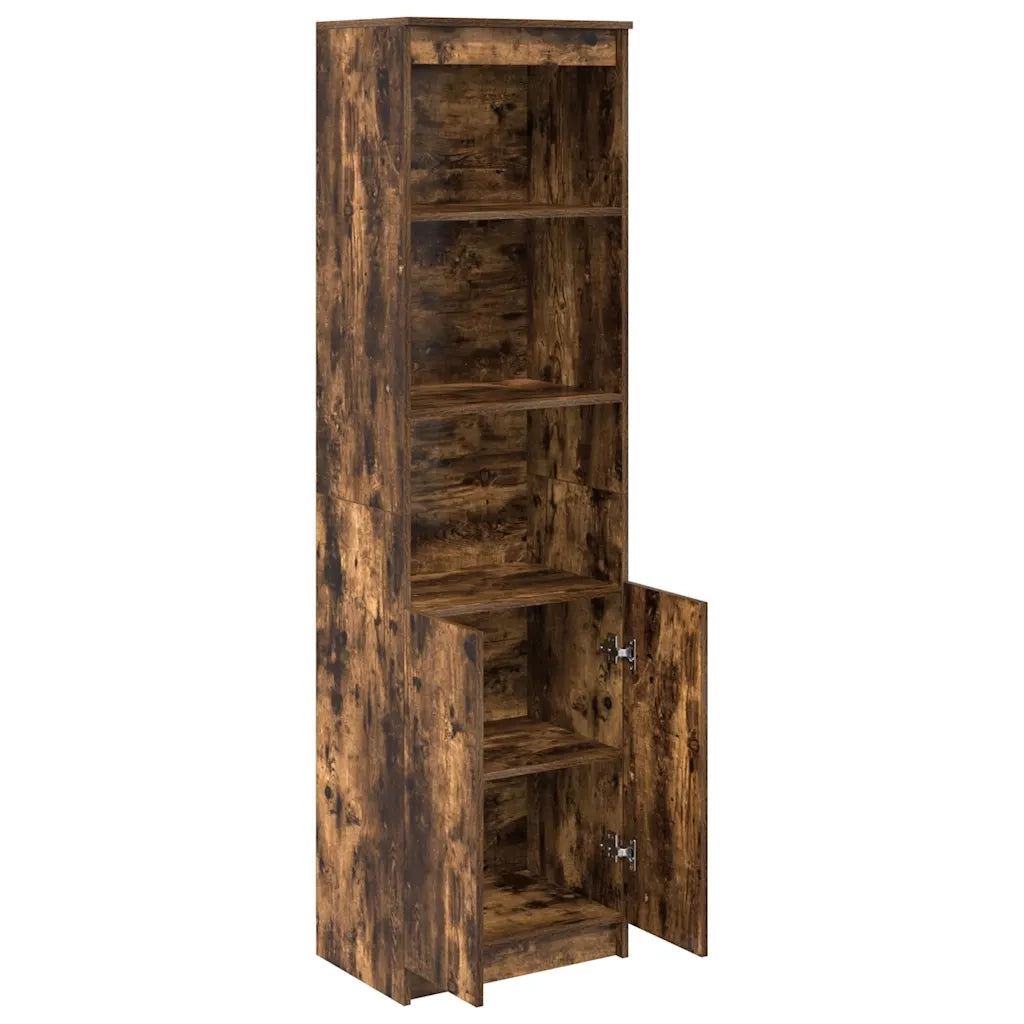 Credenza Rovere Fumo 50x35x180 cm in Legno Multistrato 3328466