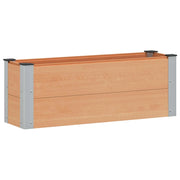Letto rialzato da giardino Marrone 100 x 30 x 36 cm alluminio 42039026