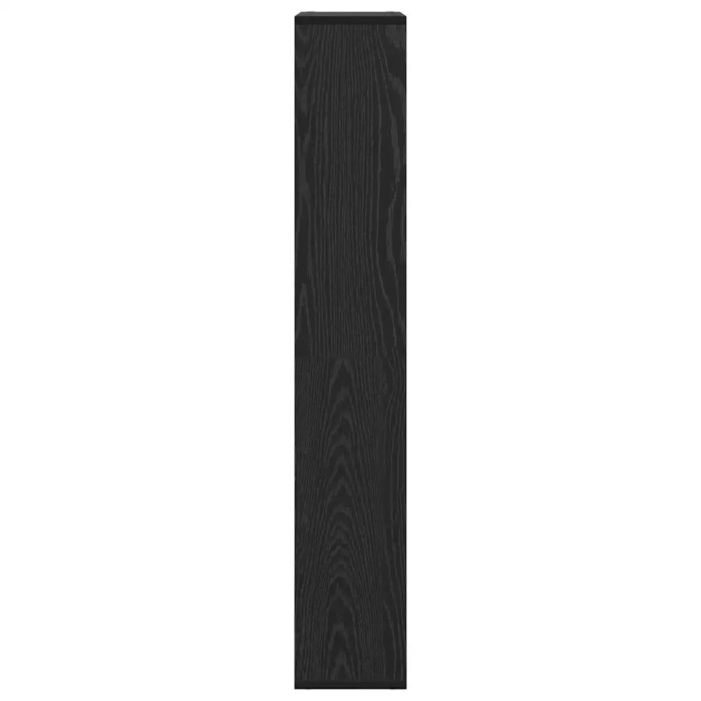 Armadio per Libri 8 livelli 60 x 20 x 120,5 cm Rovere Nero 869254