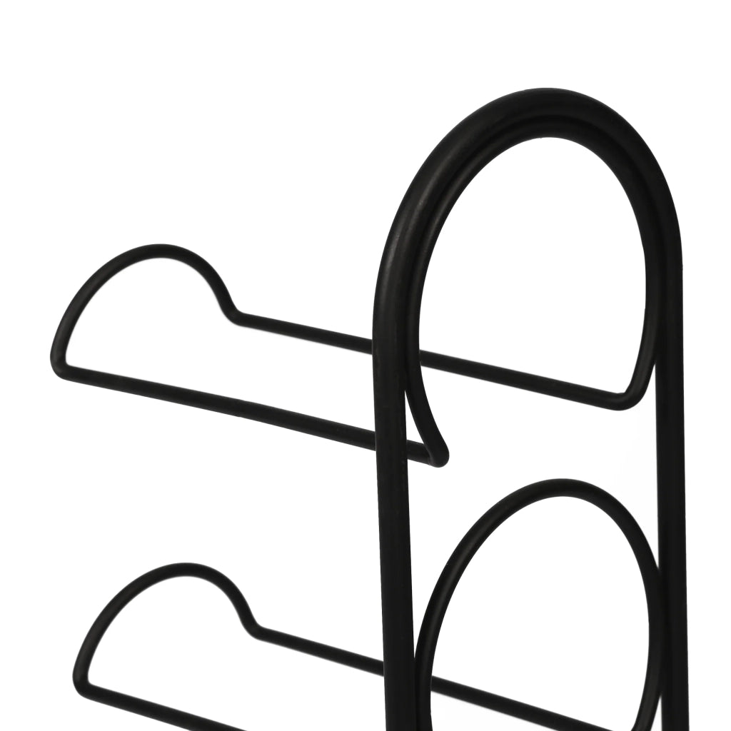 Portabottiglie vino a 4 livelli 43,5 x 11,5 x 21 cm nero 03_0006315