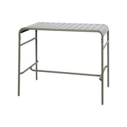 Tavolo alto da giardino in acciaio, 4 posti, 120cm, verde kaki