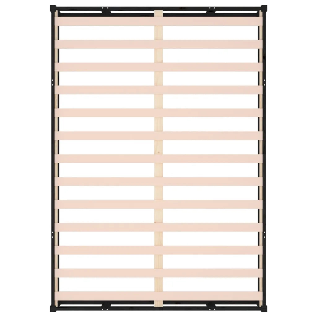 Giroletto-Struttura Letto Nero 120x200 cm in Legno Massello