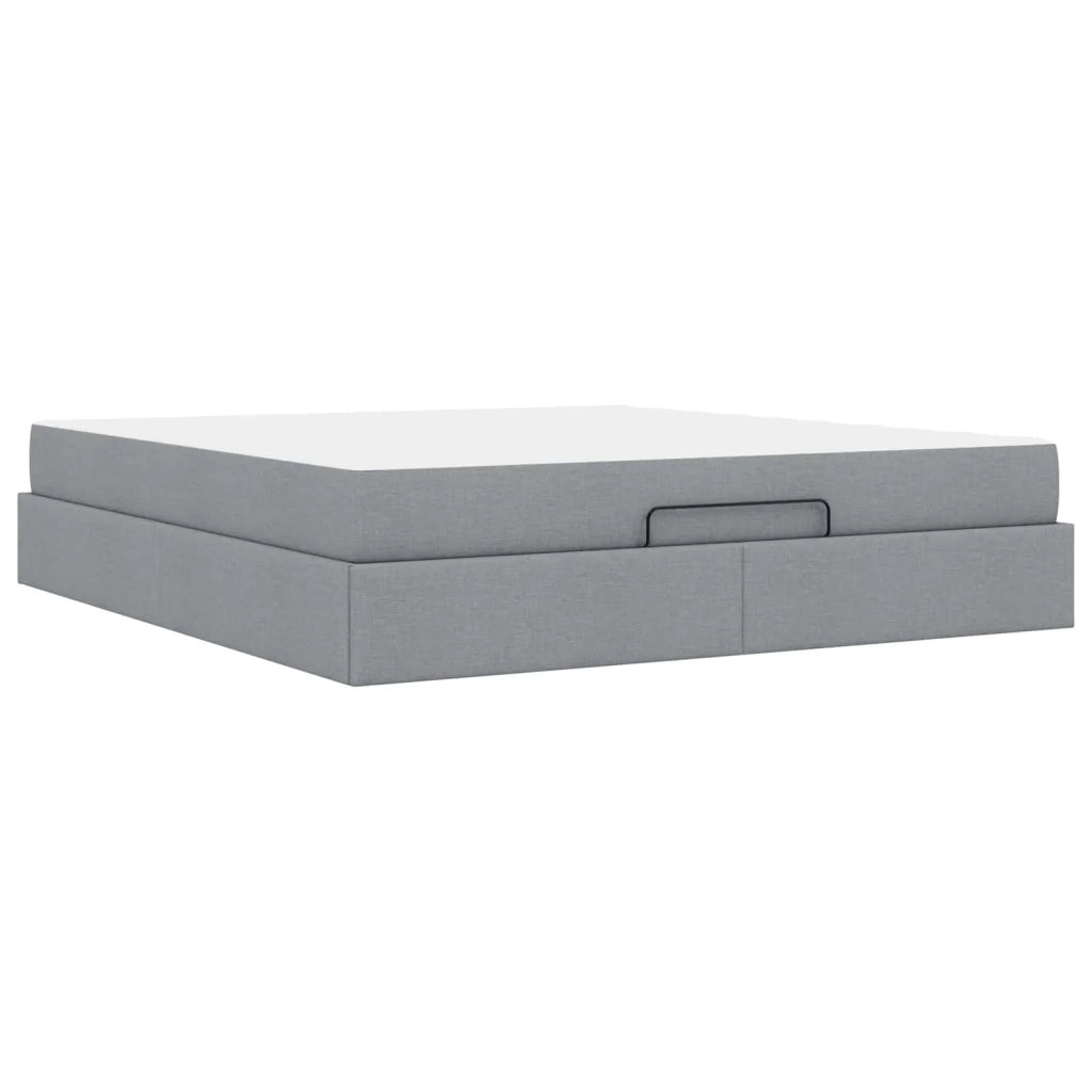 Struttura letto con materasso 2 pcs Grigio chiaro Tessuto 3399508