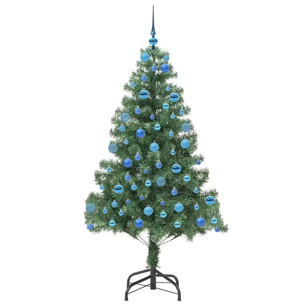 Albero di Natale | Decorazioni natalizie con 300 LED con supporto Verde 180 cm PVC