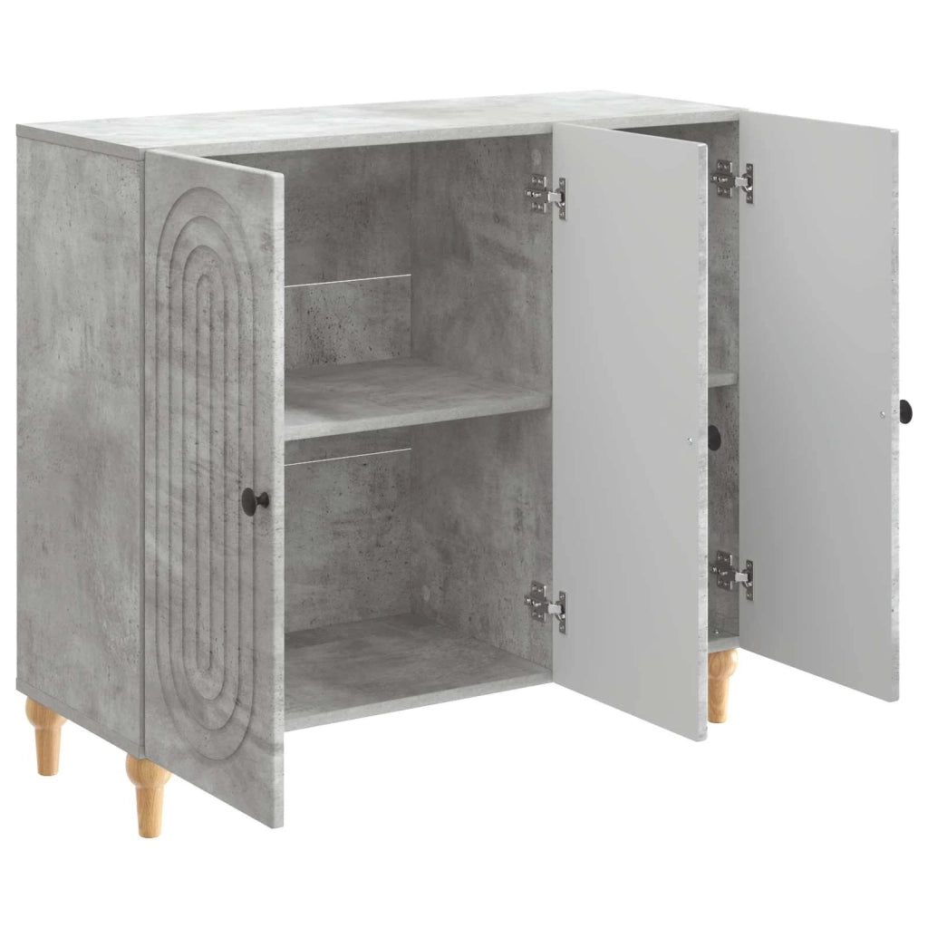 Credenza Grigio Cemento 89 x 34,5 x 80 cm Legno ingegnerizzato 894188
