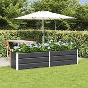 Fioriera Antracite 195 x 50 x 45 cm Acciaio zincato