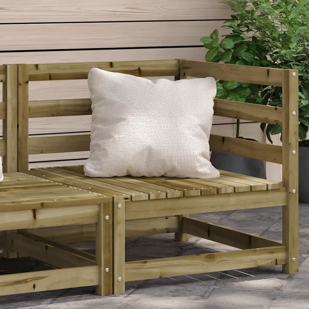 Divano Angolare da Giardino-Sofa da giardino 70x70x67 cm Legno Pino Impregnato