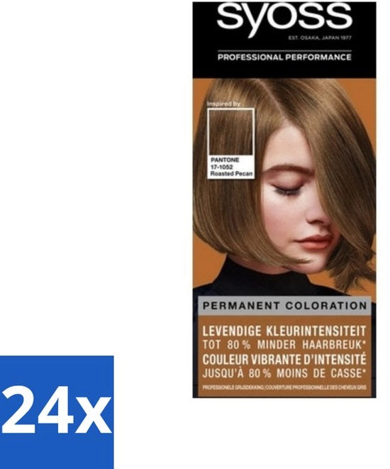 24 x Tintura per Capelli - Pantone 6-66 Noce tostato - 1 Colorazione Capelli - Tintura per Capelli - Colorazione Permanente - Pantone - Capelli Castano Scuro