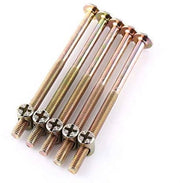 Viti per mobili 40 mm - Acciaio inossidabile zincato - Viti a cilindro/deuvel - 10 pezzi - Duraturo - Fissaggio stabile - Viti di fissaggio