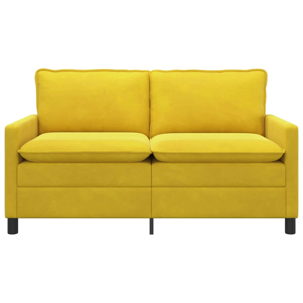 Divano Giallo 156 x 81 x 87,5 cm Velluto
